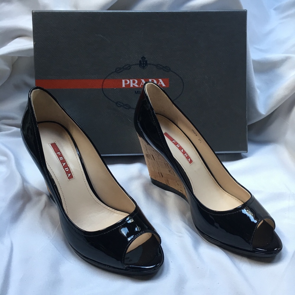 Prada wedges